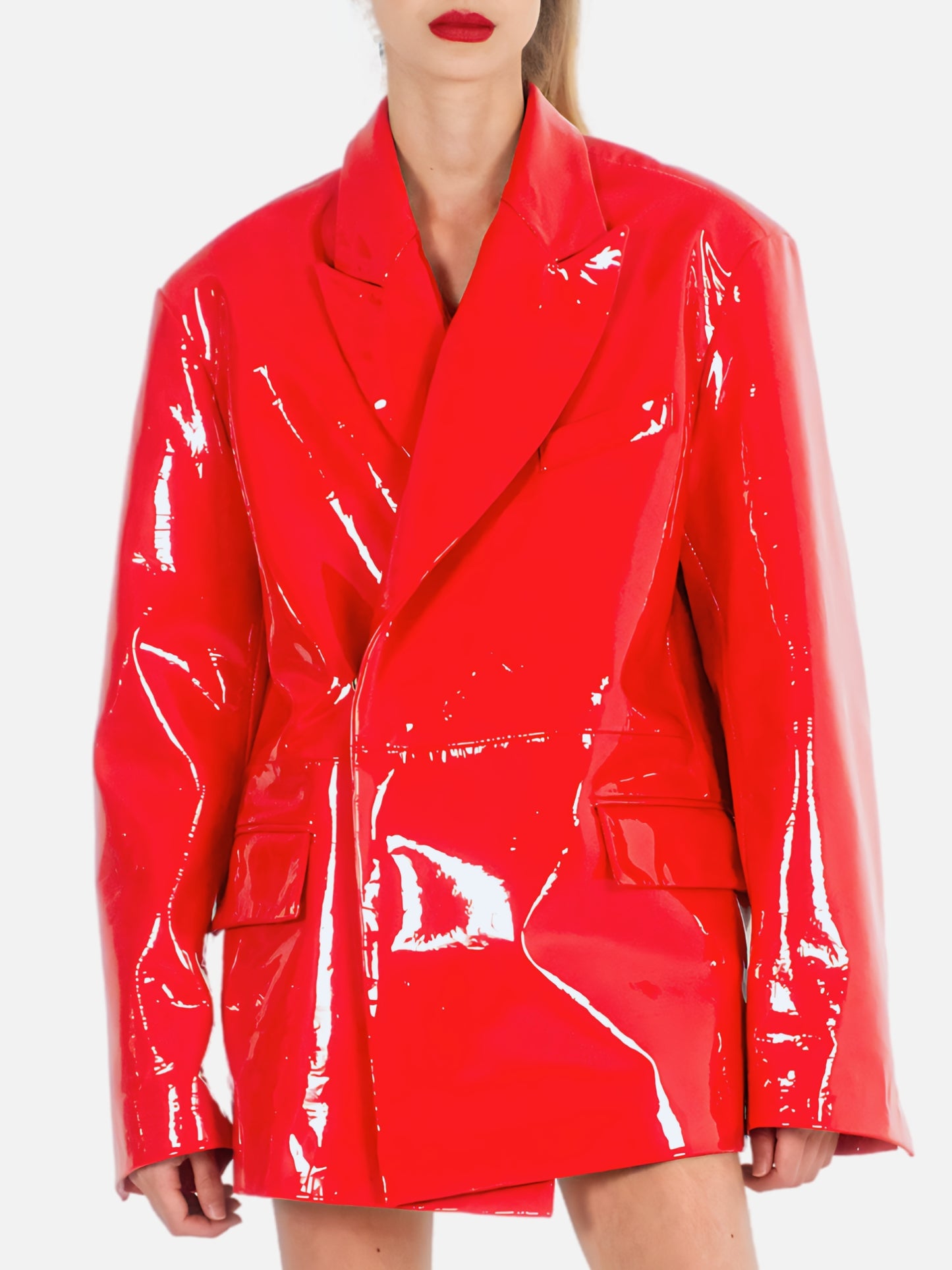 Oversized Cherry Glazed Blazer